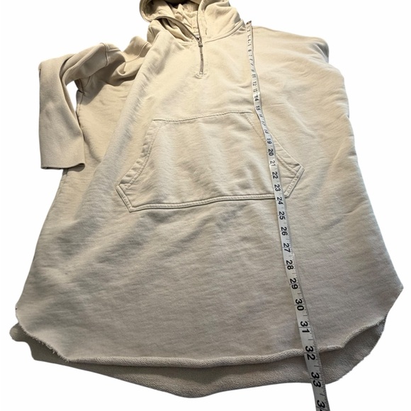 All Saints Xondo Cream Long Sleeve Zip-Up Hoodie Dress Sz Small - Picture 11 of 13